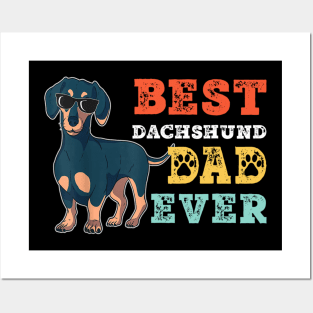 Best Dachshund Dad Ever Vintage Posters and Art